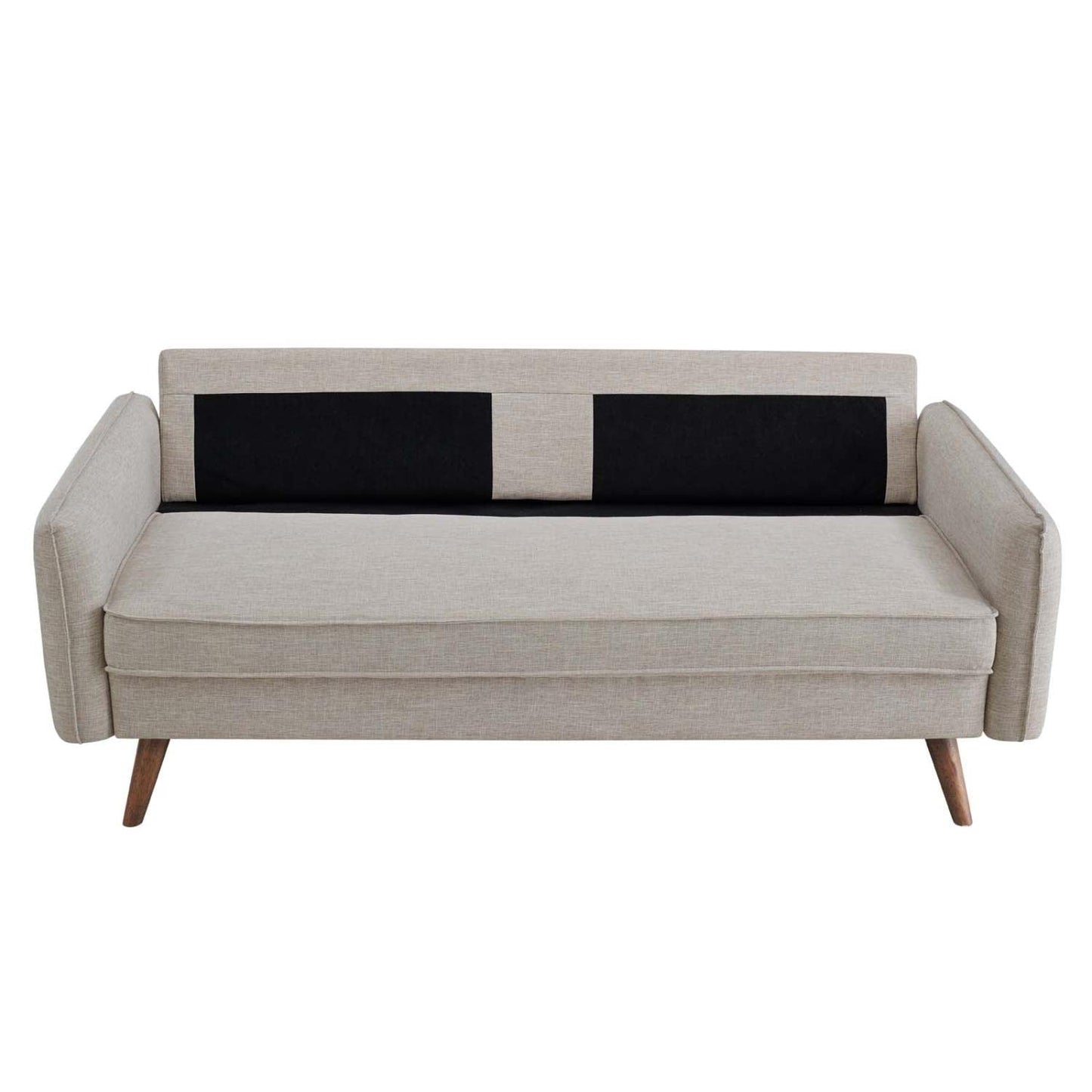 Modway Revive Contemporary Modern Fabric Upholstered Sofa In Beige