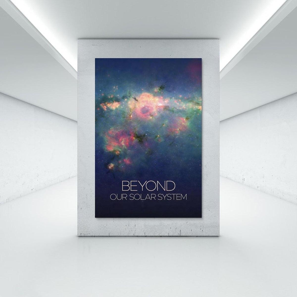 Galaxy Canvas Wall Art 16x24 Inch Unframed – Nebula Star Cluster Astronomy Poster Print Beyond Solar System, Space Decor for Classroom, Kids Room, Office, STEM Science Gift