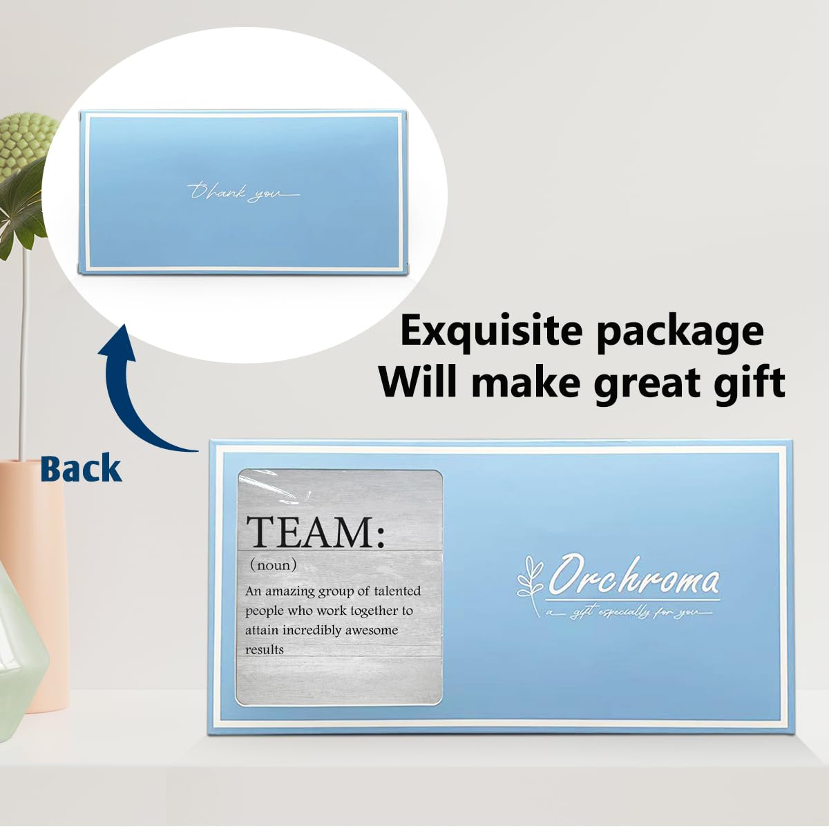 Orchroma Team Picture Frames,Best Team Ever Gifts,Team Gifts for Employees Coworker Boss Staff Company Team,12x6 Inch (Grey)