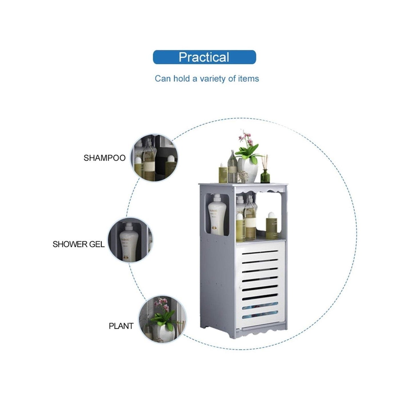 U5GAAALPPQ9 Bathroom Cabinet Free Punching Floor-Standing Multi-Layer Corner Cabinet Wardrobe Waterproof Simple Home