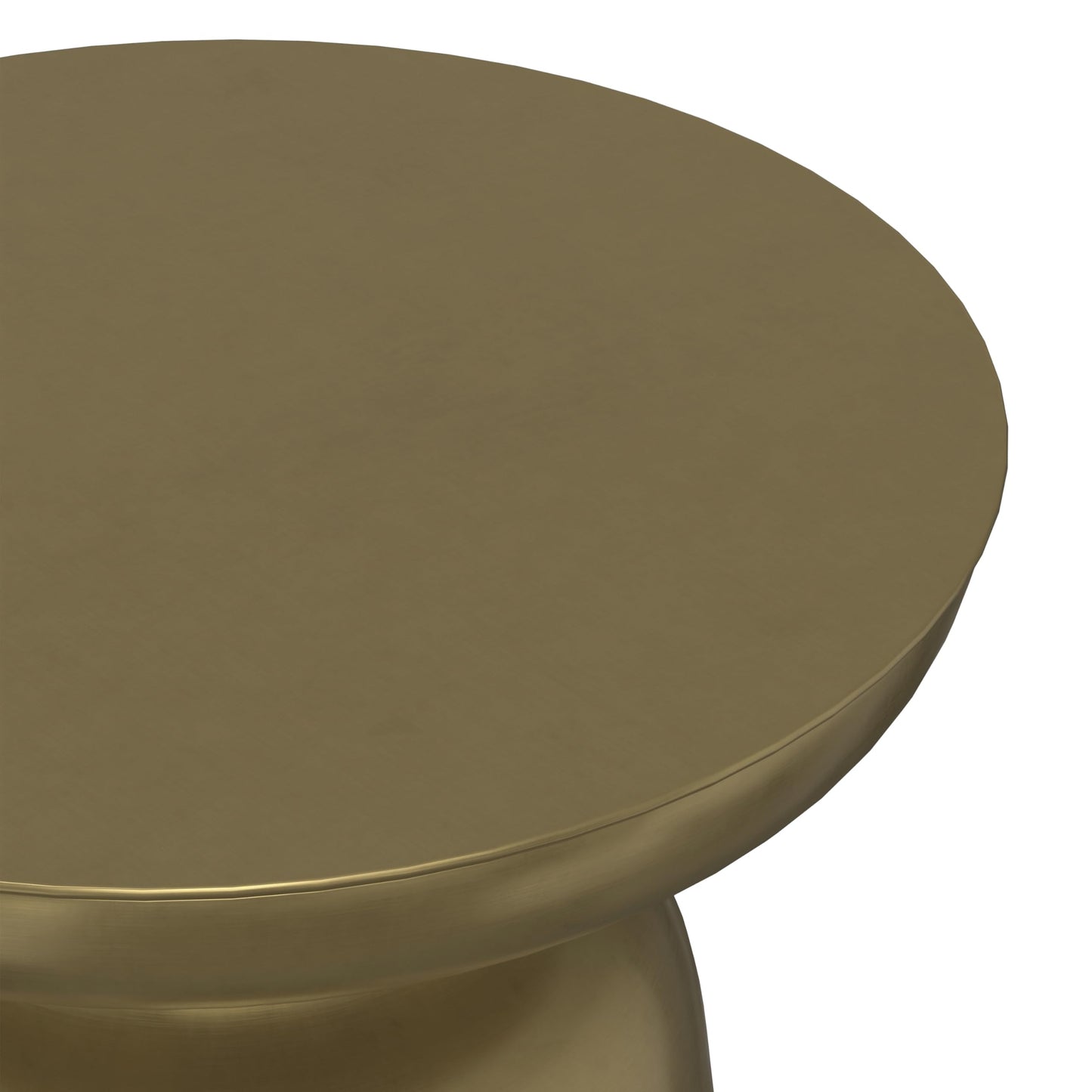 SIMPLIHOME Toby Metal Table - 17" Wide x 18" High Solid Iron Drum Accent Table in Gold and Black Ombre, Industrial Side or End Table for Living Room or Entryway with Sculptural Design, Assembled