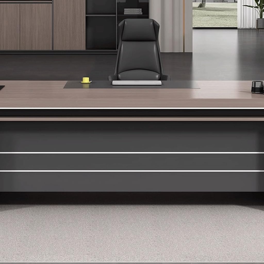 ULTRAWAVE Computer Desk Home Office Desk Boss Desk Office Manager Desk Simple CEO Desk Furniture