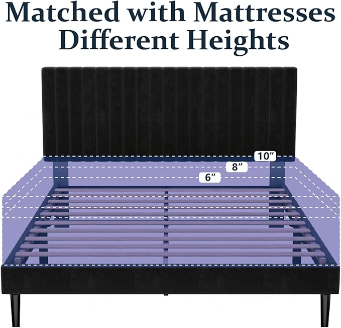 HAOARA Full Size Platform Bed Frame