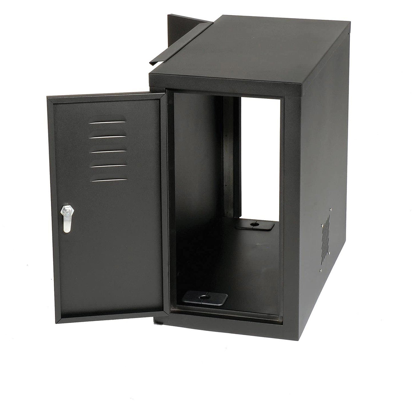 Global Industrial Computer Cabinet Side Car, Black, 12" W x 22-1/2"D x 21-1/2"H