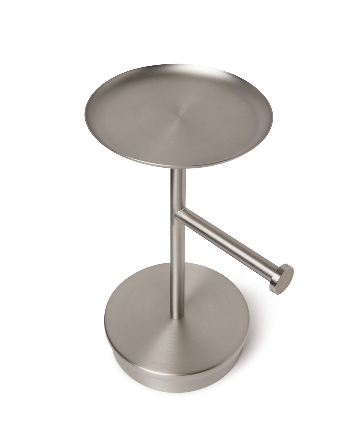 Umbra Portaloo Toilet Paper Stand and Reserve, White/Nickel
