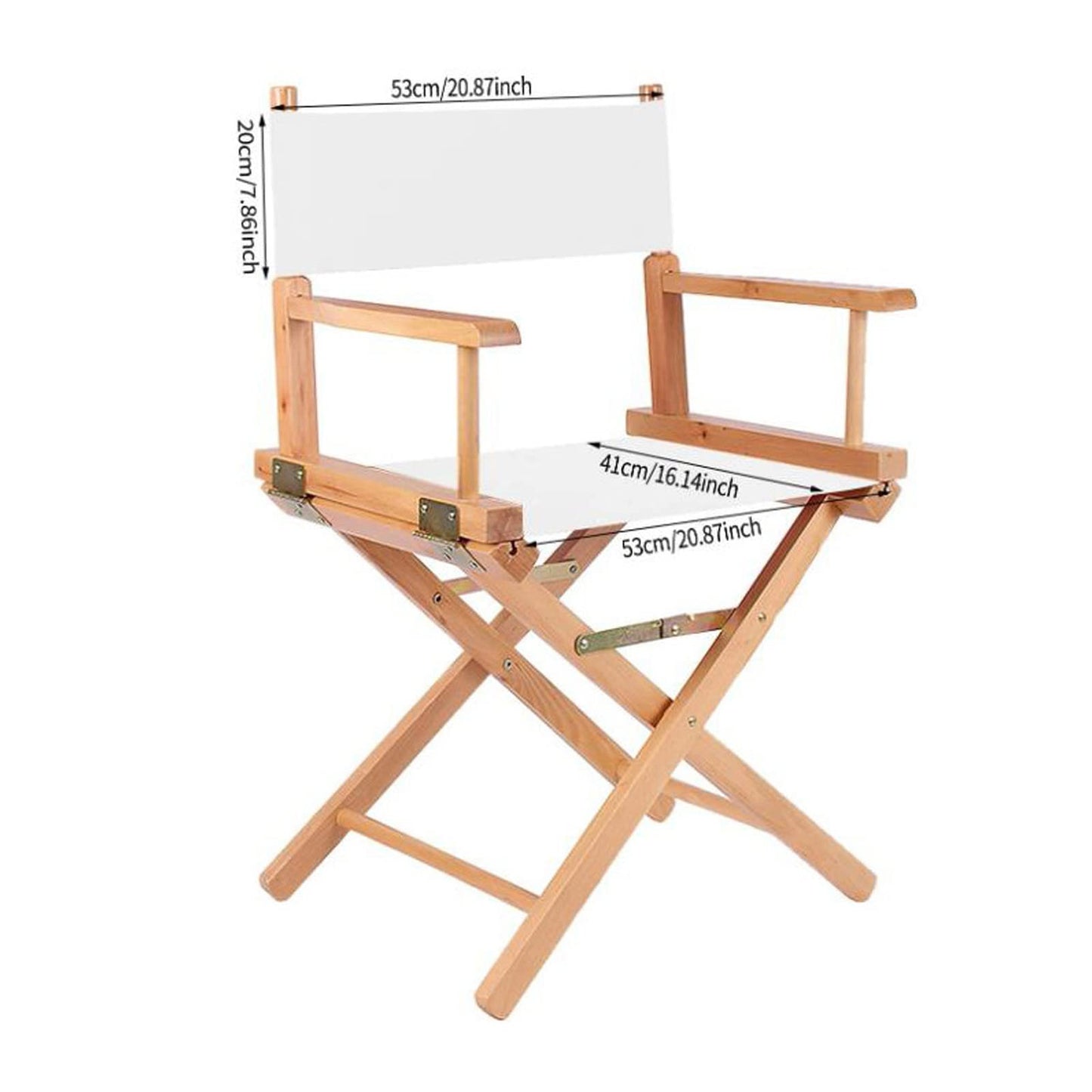 Wonafa 2 Set Director Chair Canvas Replacement with Wood Stick,21.2" L x 16.1" W/21.2X 7.8 Portable Replacement Cover Canvas for Directors Chair,Casual Director Chair Replacement Canvas (Army Green)