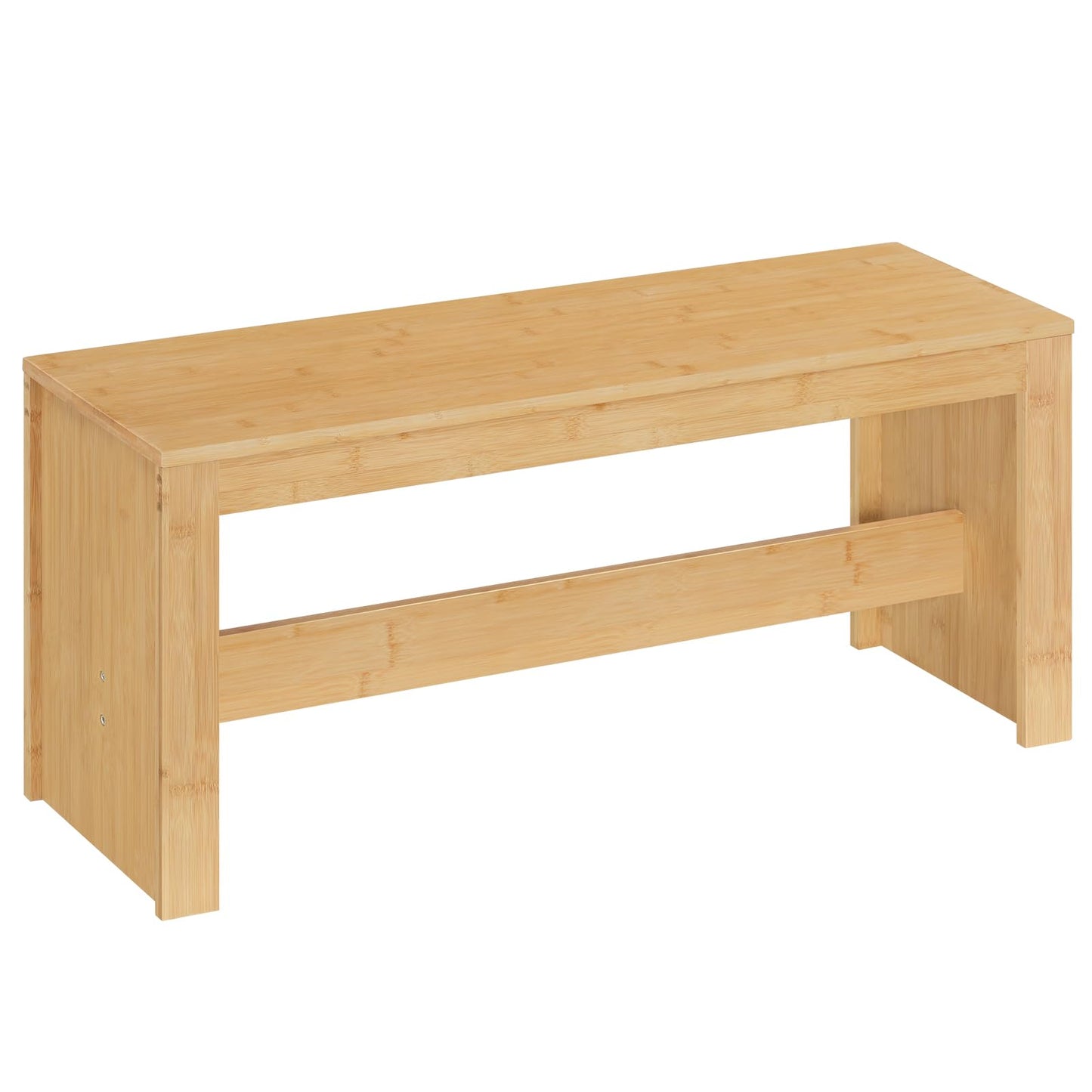 MAHANCRIS Entryway Shoe Rack Bench, 35.4 Inch Bamboo Dining Bench, Table Bench for Living & Dining Room, Kitchen, Bedroom, Bathroom, Hallway, Natural TBNA0501