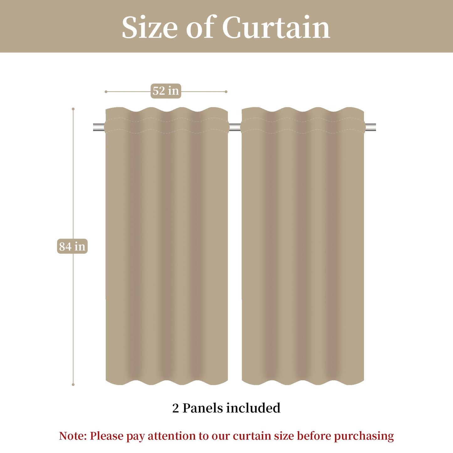 Loom and Mill Luxury Jacquard Curtains for Bedroom Living Room, European Style Curtains 2 Panels with Tiebacks, Elegant Window Curtain for Holiday Banquet Party Decor(52”Wx84”L, 2 Panels)