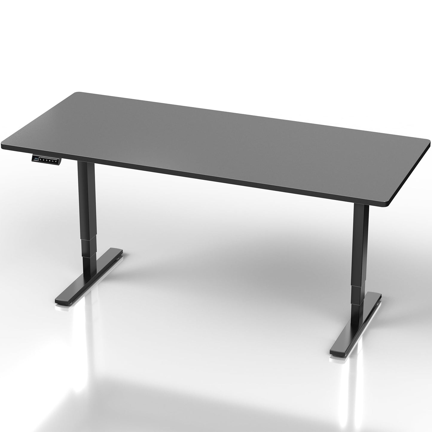 VIVO Electric 71 x 30 in Standing Desk, Touch Screen Adjustment, 220 lb Frame Support, 2E Series, Black Top Black Frame, DESK-KIT-2E71B