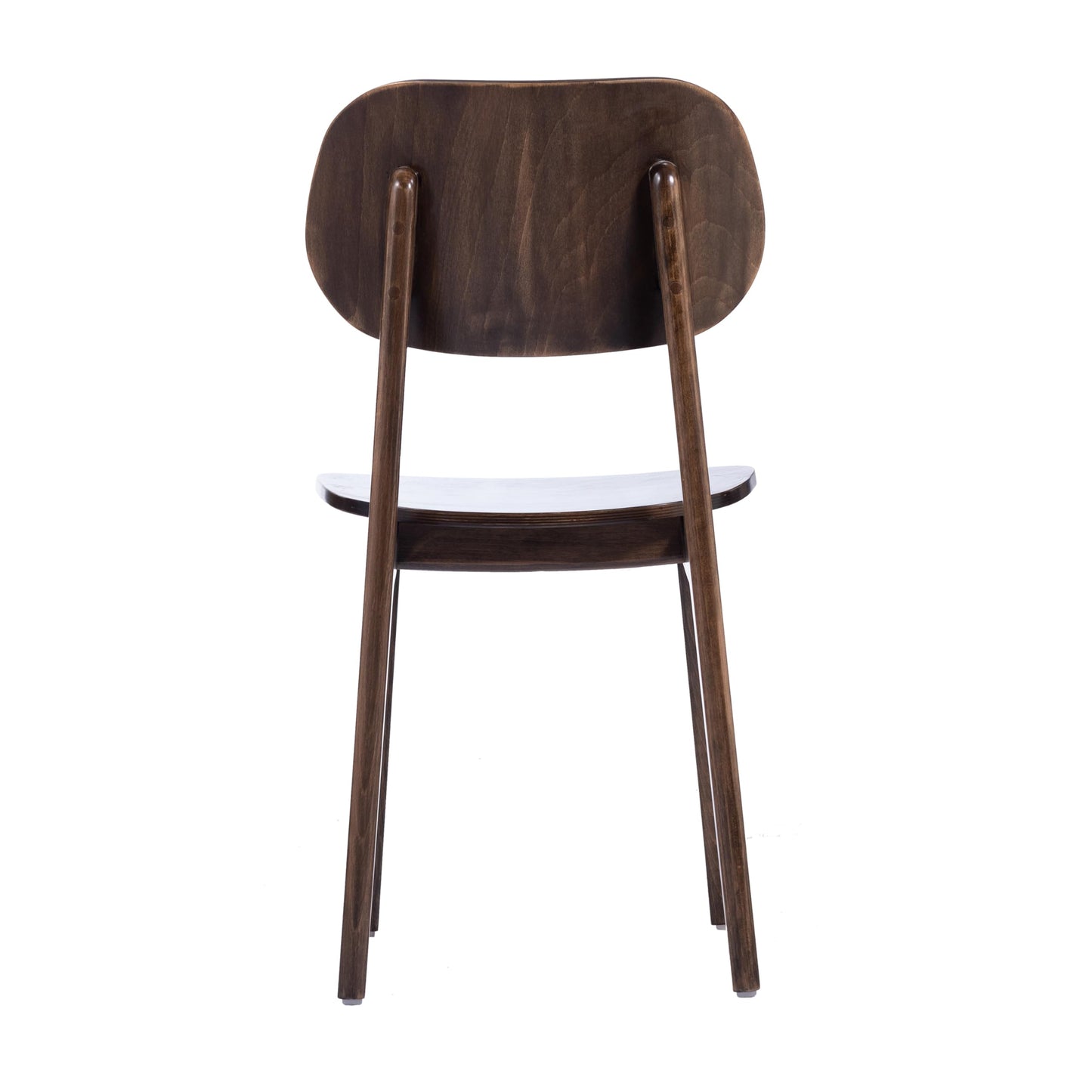 Flash Furniture Verona Solid Wood Dining Chair, Commercial Grade Restaurant Chair with Contoured Backrest, Solid Wood Frame, Antique Copper