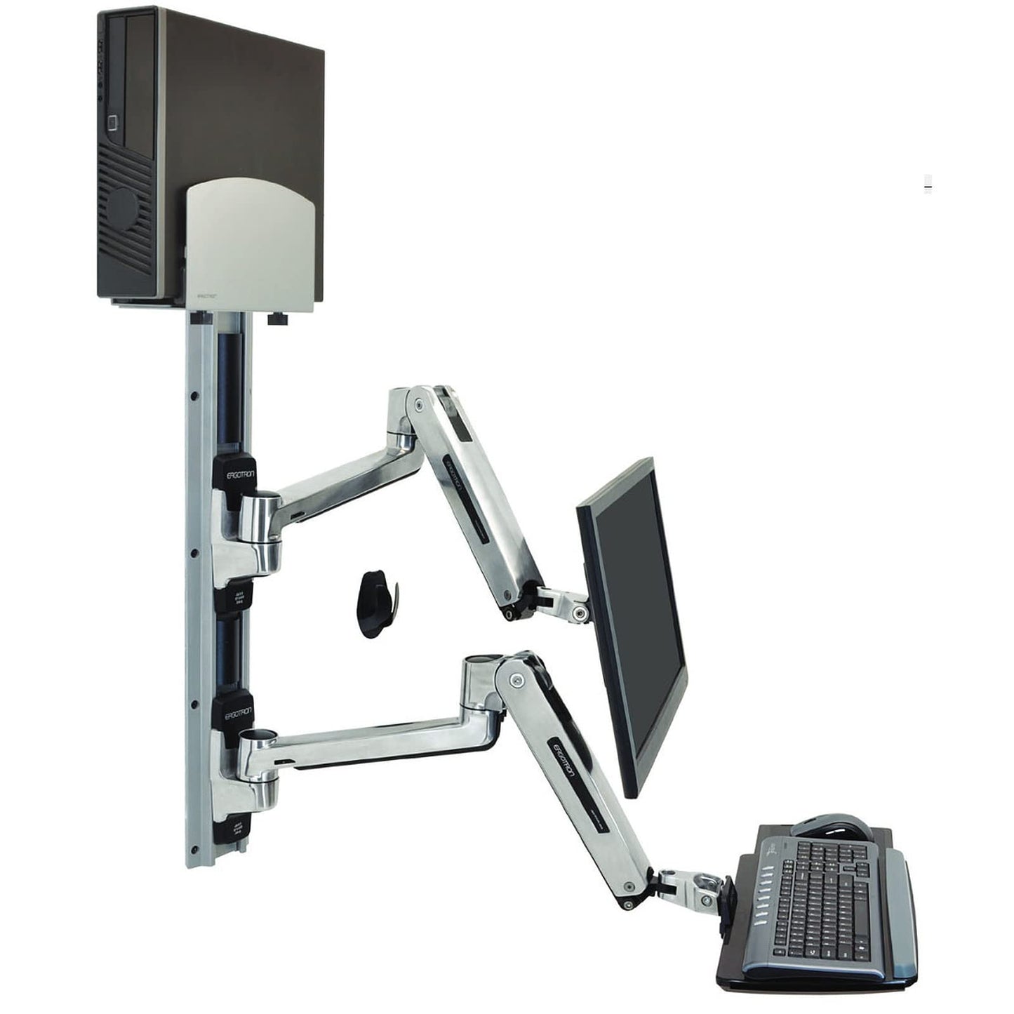 Ergotron Wall Mount Track for CPU, Flat Panel Display, Keyboard, Mouse 45-359-026