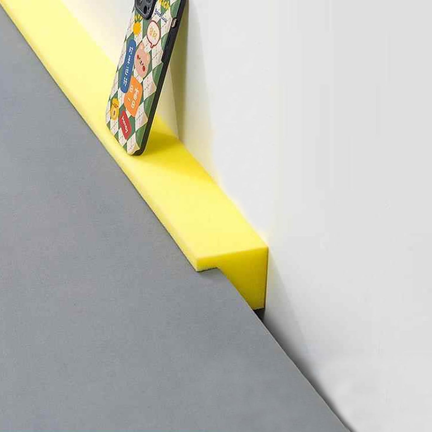 JoyHuaTrade Bed Filler for Headboard, L-Shaped Gap Filling for 1.57", 78.7" Long Mattress Wedge, Foam Headboard Filler for Seams and Bed Cracks, Yellow