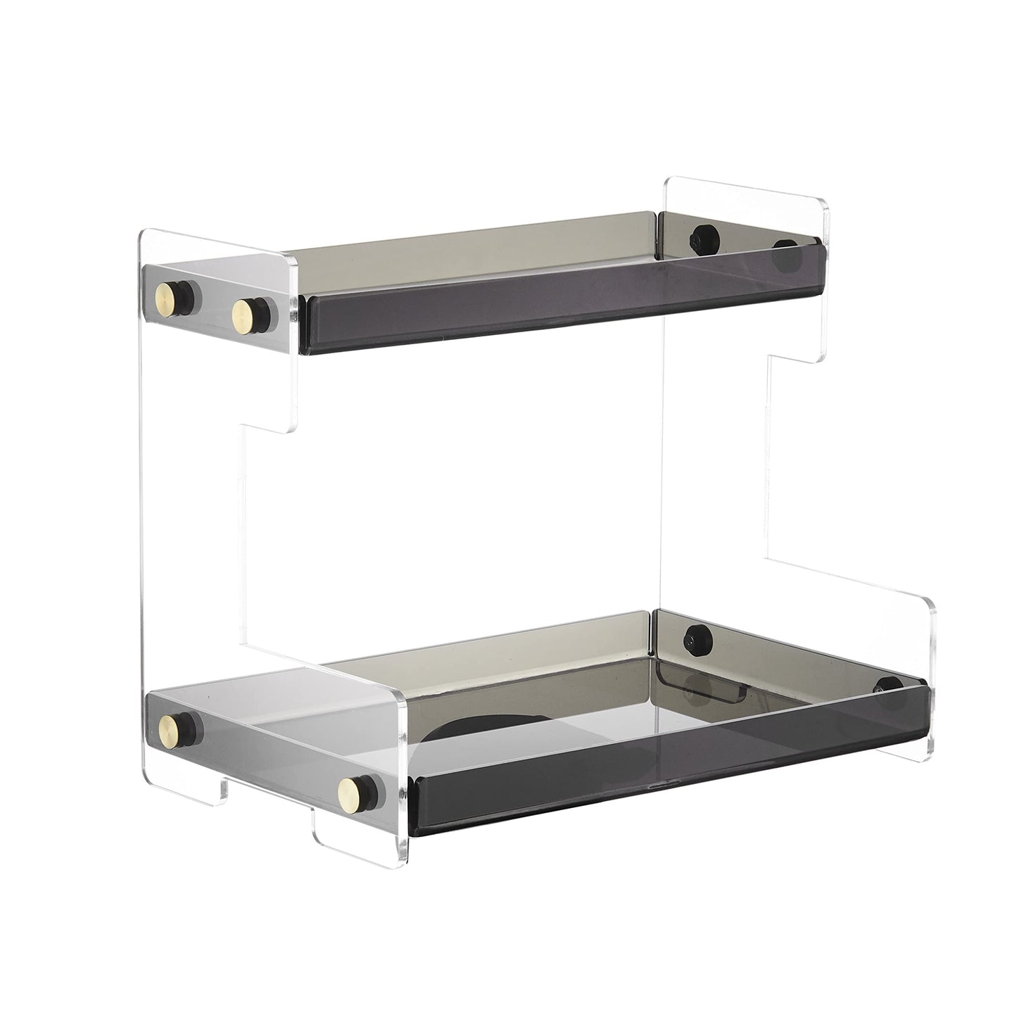 FFK Bathroom Organizer Countertop,2 Tier Bathroom Counter Organizer Kitchen Spice Rack Cosmetic Organizer,Countertop Storage Shelf for Bathroom, Kitchen, Living Room, Bedroom, Dressing Table