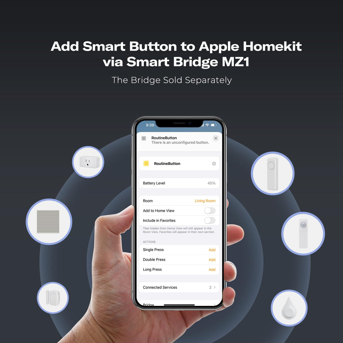 THIRDREALITY ZigBee Smart Button Blue, 3-Way Remote Control, Require Zigbee hub, Work with SmartThings, Aeotec, Hubitat, Home Assistant, Third Reality Hub, Battery Included.