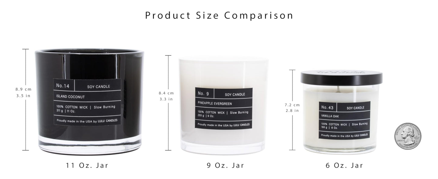 Lulu Candles | Jasmine & Apple | Smells Fresh & Fruity | Luxury Scented Soy Jar Candle | Hand Poured in The USA | Highly Scented Long Lasting (6 Oz.)