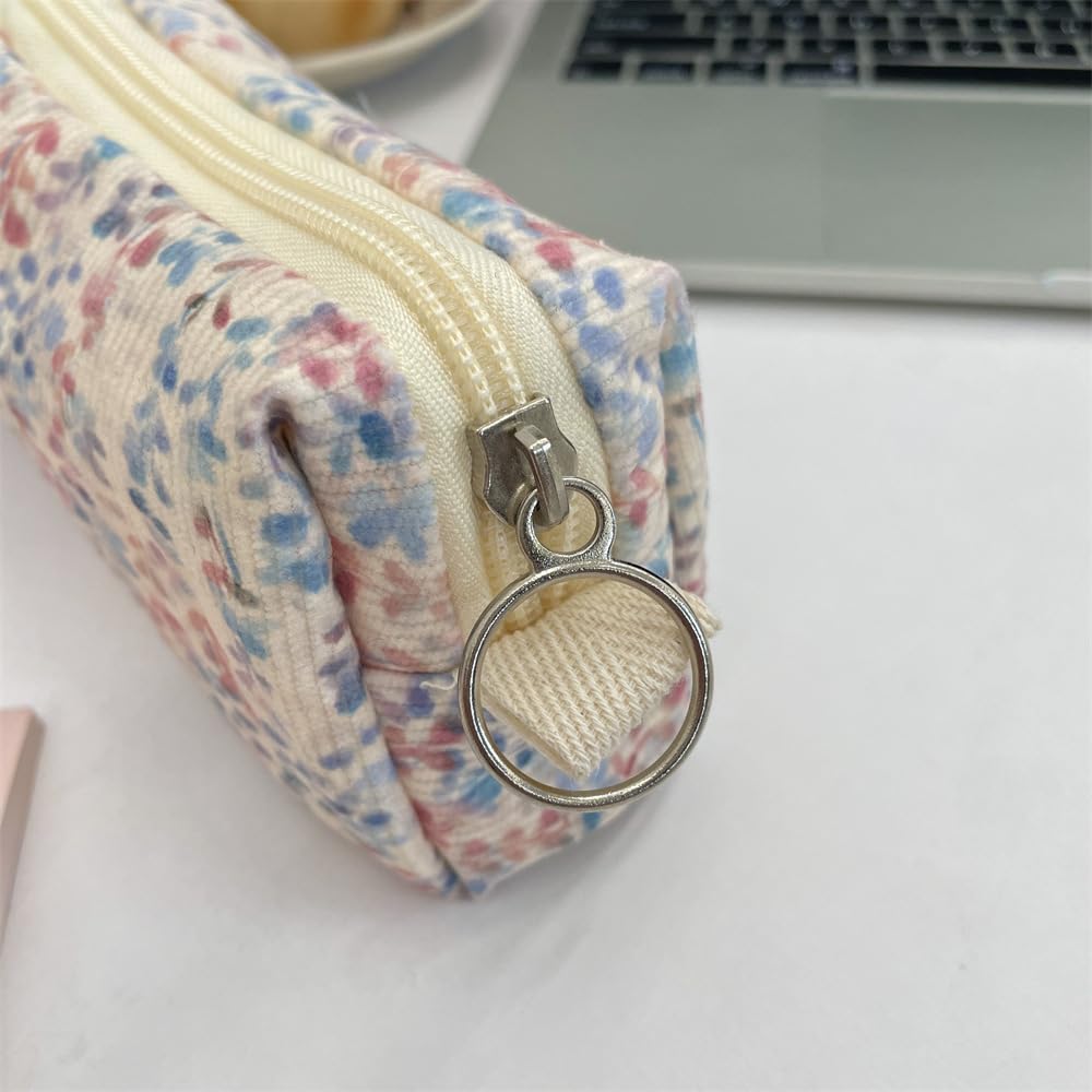 OZAOZ Cute Pencil Case Aesthetic Student Pencil Pouch Coin Pen Pouch Cosmetic Bag Office Stationery Organizer For Kids Teen School (W)