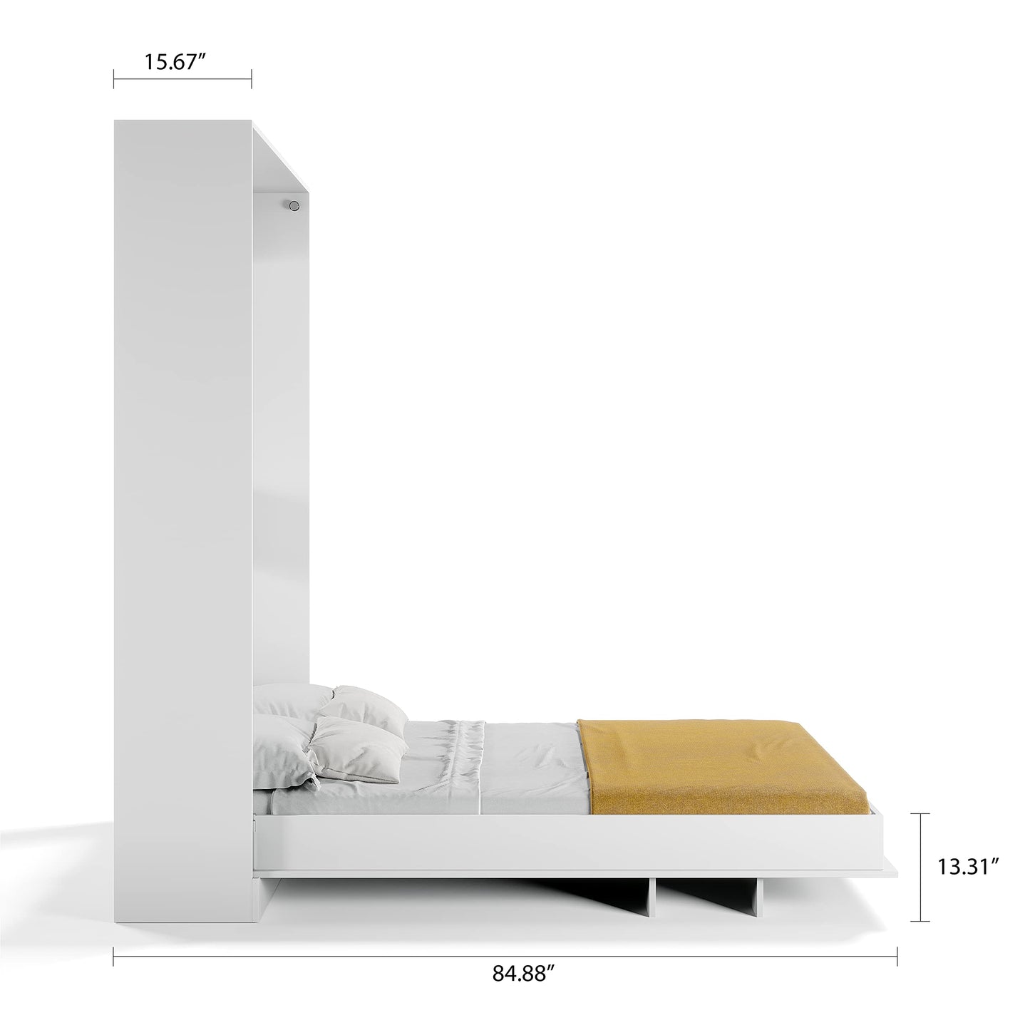 Eco Platform Queen Murphy Bed (Light Wood)