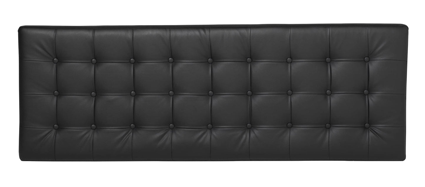 Studio Designs Home Wide Lintel Tufted Bench/Ottoman, Ebony, 60" (72044)