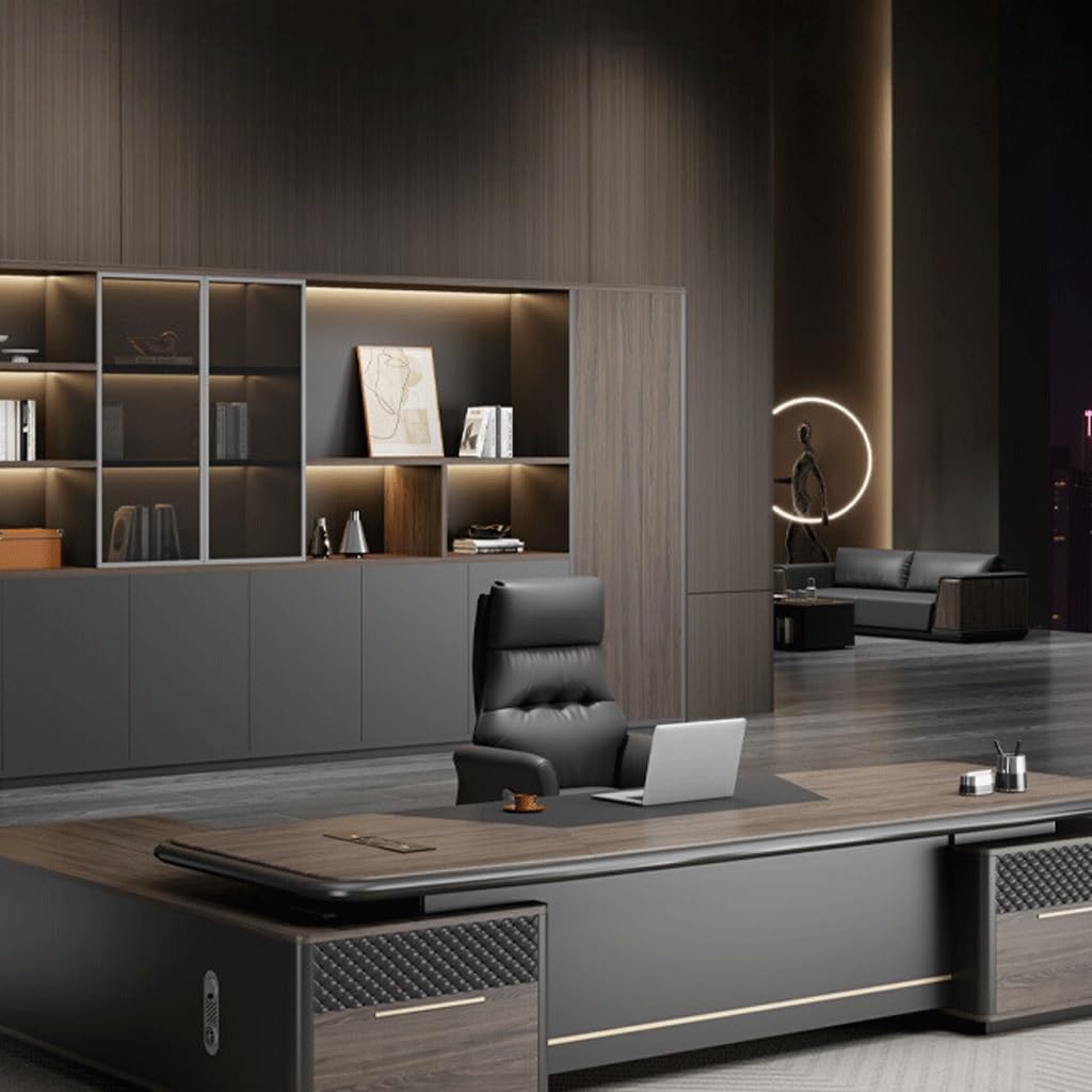 ZUZUZ Computer Desk Modern CEO Desk Furniture Boss Light Luxury Office Manager