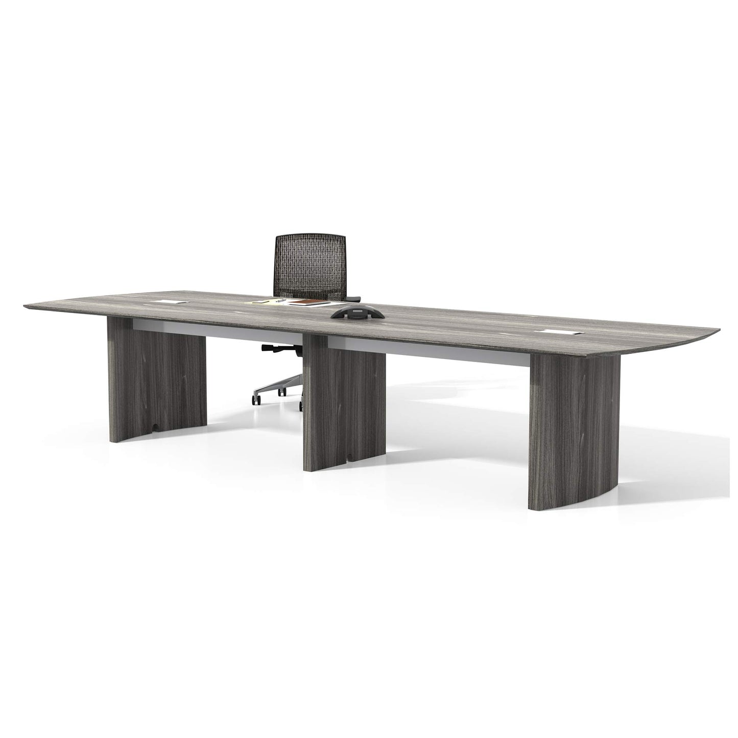 Safco Medina Table, 12', Gray Steel