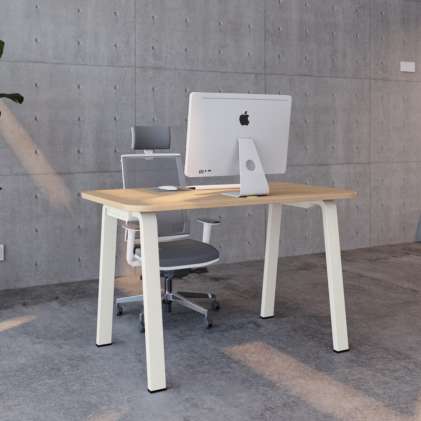Offee Modular Computer Office Desk, Modern Style Small Study Writing Workstation Table for Home & Business, Standard (47" x 24")