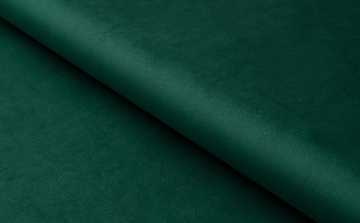 ua acoustics 4-Pack Soft Velour Upholstered Acoustic Wall Panels | Decorative Headboard Panels for Children's Room & Playroom | Cozy Wall Padding & Safety Railing | (Green, 4X Round (25x25cm))