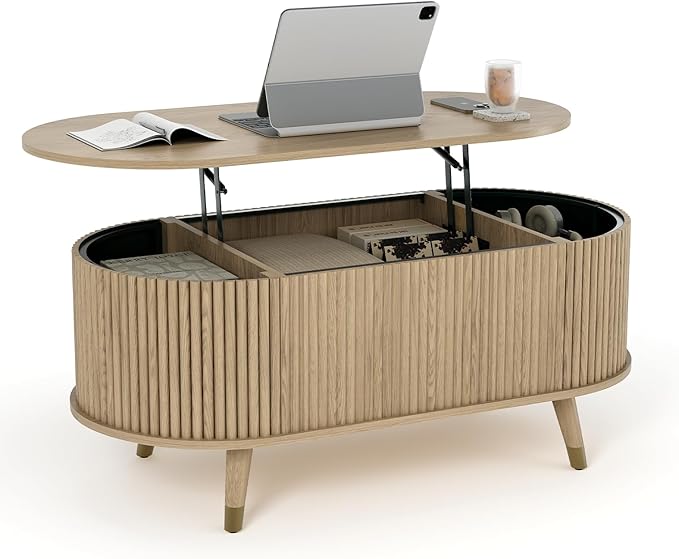 42.5" Oval Lift Top Coffee Table