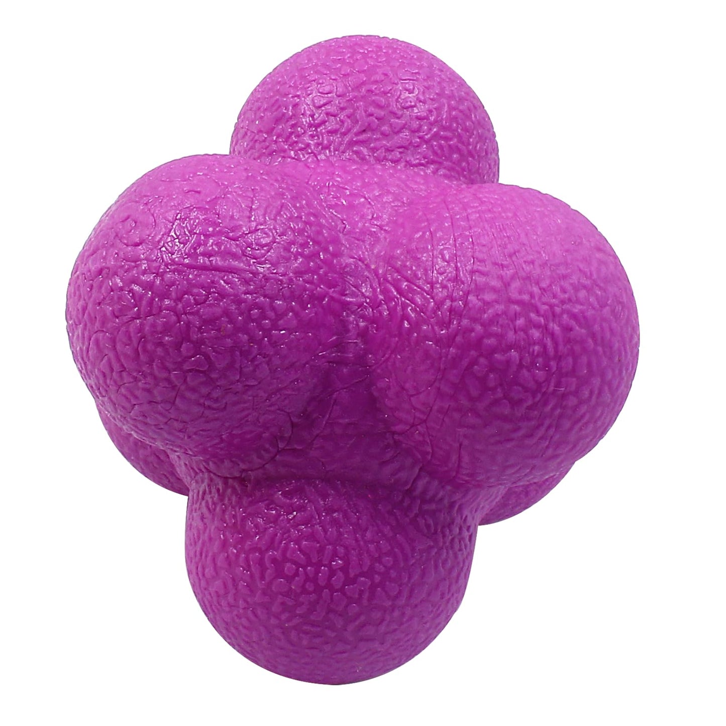 Coufce 2 Pack Reaction Balls Agility Training Ball Hand Eye Coordination Training Sports Reaction Speed Multiside Reaction Ball(Pink and Purple)