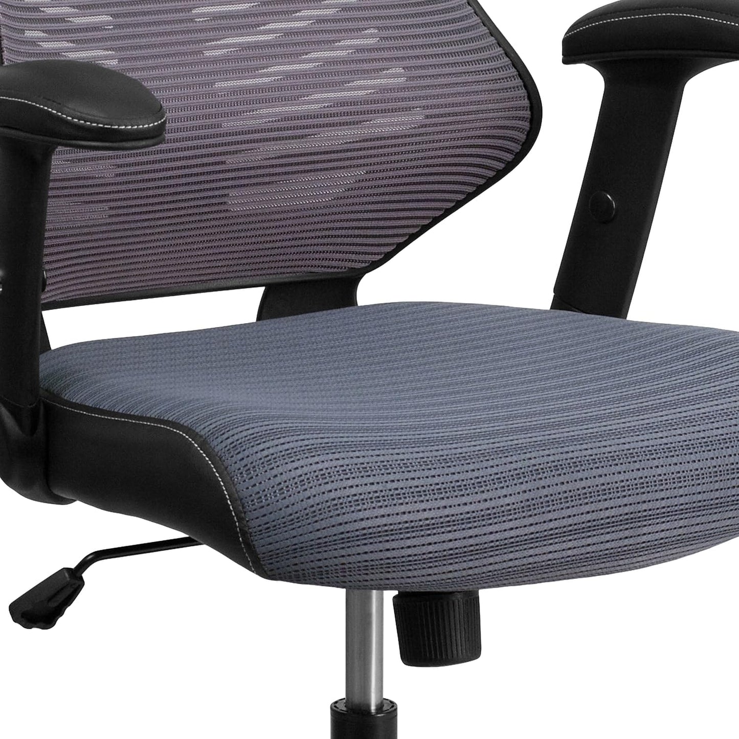 Flash Furniture Kale High Back Designer Gray Mesh Executive Swivel Ergonomic Office Chair with Adjustable Arms