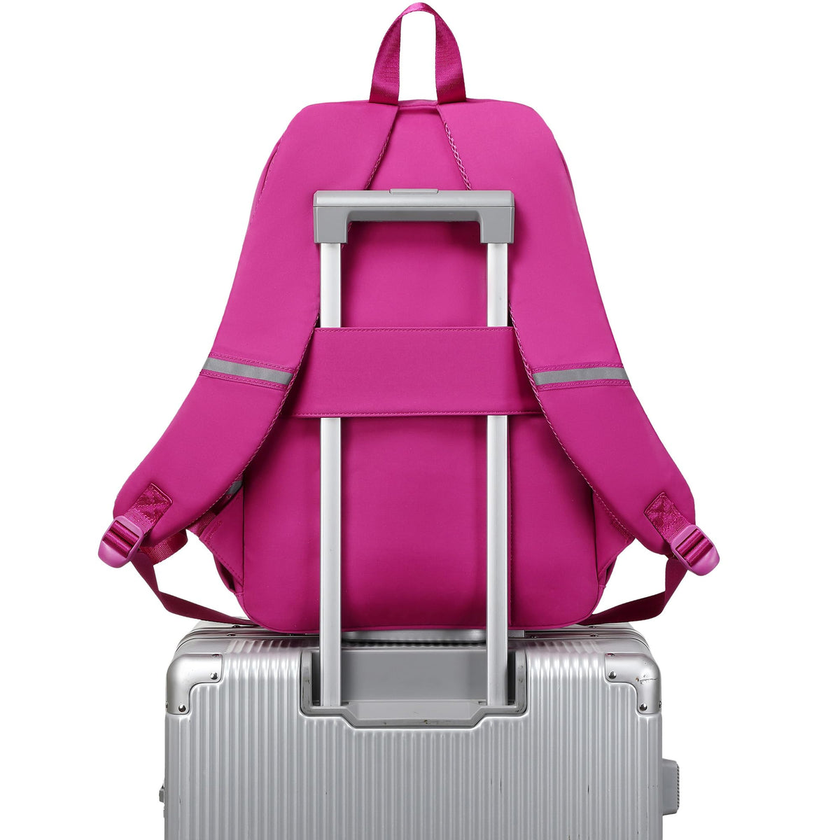 abshoo School Backpack for Girls Bookbag with Lunch Bag Teen Girls School Bag Travel Daypack (Hot Pink)