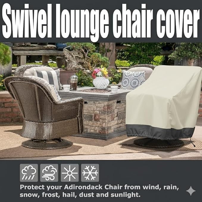 4 Pack Heavy Duty Patio Chair Covers