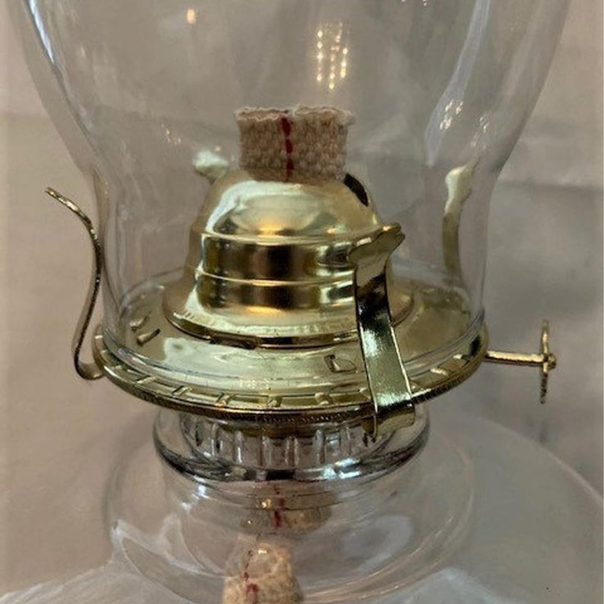 Pacify 3 Pack Oil Lamp Burner Kerosene Oil Lamp Parts Replacement #2 Brass Plated with 1 Roll 9.4FT Cotton Wick