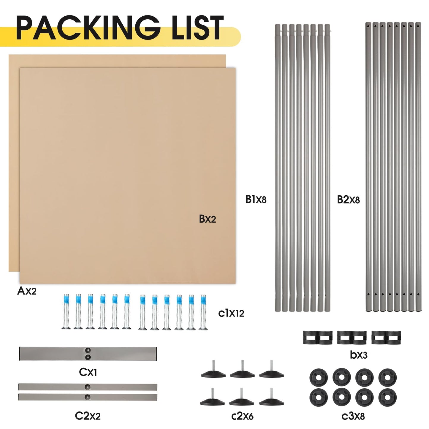 Rantila 2 Large Panels Room Divider,Portable Office Divider,Convenient Movable,Folding Partition Privacy Screen for Bedroom,Dining Room, Study,142" W x 71" H,Beige