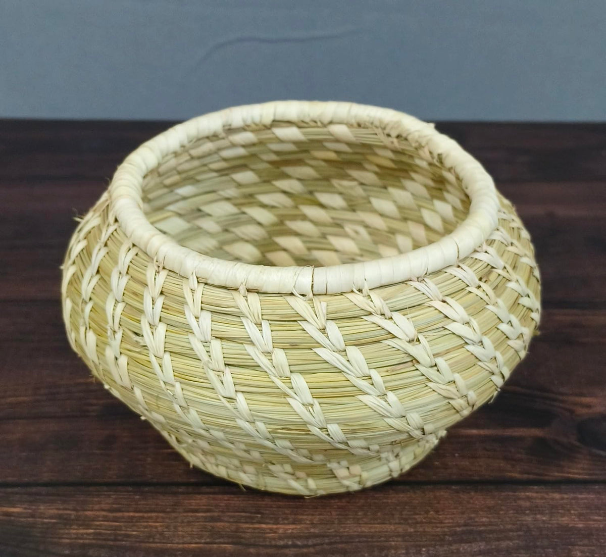 Utkal Crafts Handmade Sabai Grass Decorative Bowl | 5 Inch Diameter