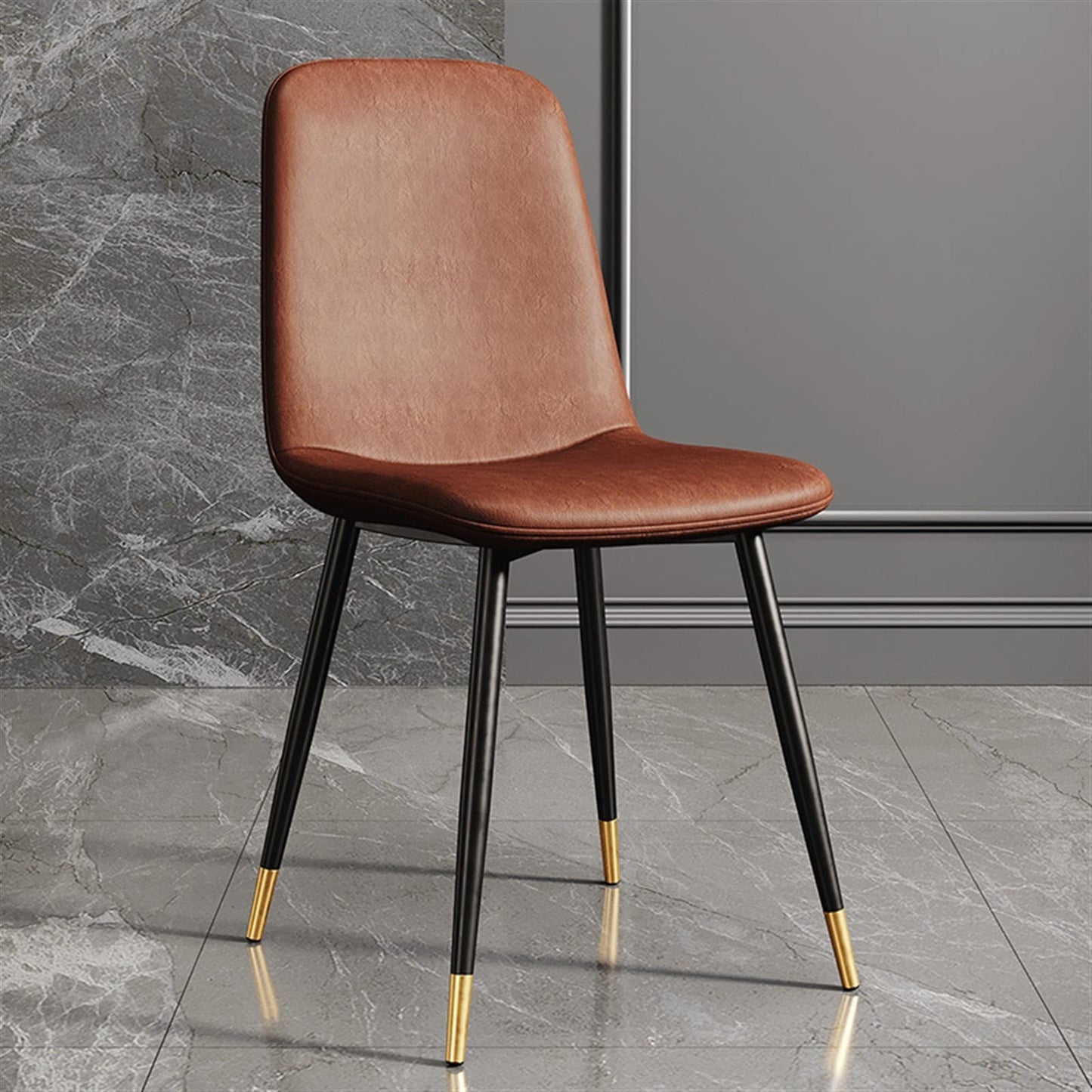 TRABVVIJSC Dining Room Chair Kitchen Mobile Dining Chairs Accent Gold Design Office Lounge Room Living Fauteuil Salon Furniture(3)