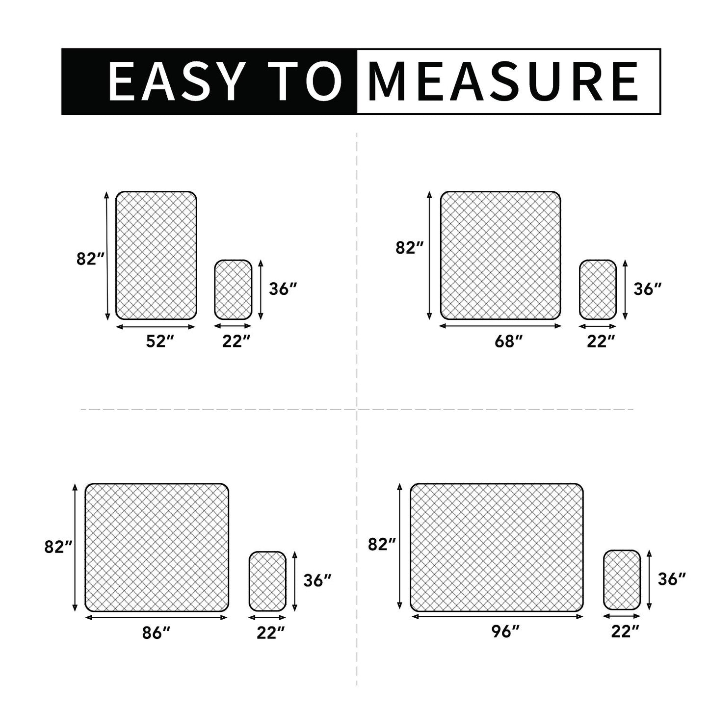 Easy-Going 100% Waterproof Dog Bed Cover, Non-Slip Pet Blanket for Furniture, Washable Couch Cover, Repleasement Sofa Cover (68x82 in,Chocolate)