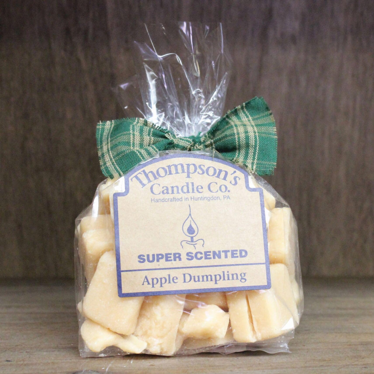 Thompson’s Candle Co. Super Scented Apple Dumpling Wax Crumbles – 6 oz Handcrafted Paraffin Wax Melts, Long-Lasting Bakery Fragrance, Made in the USA