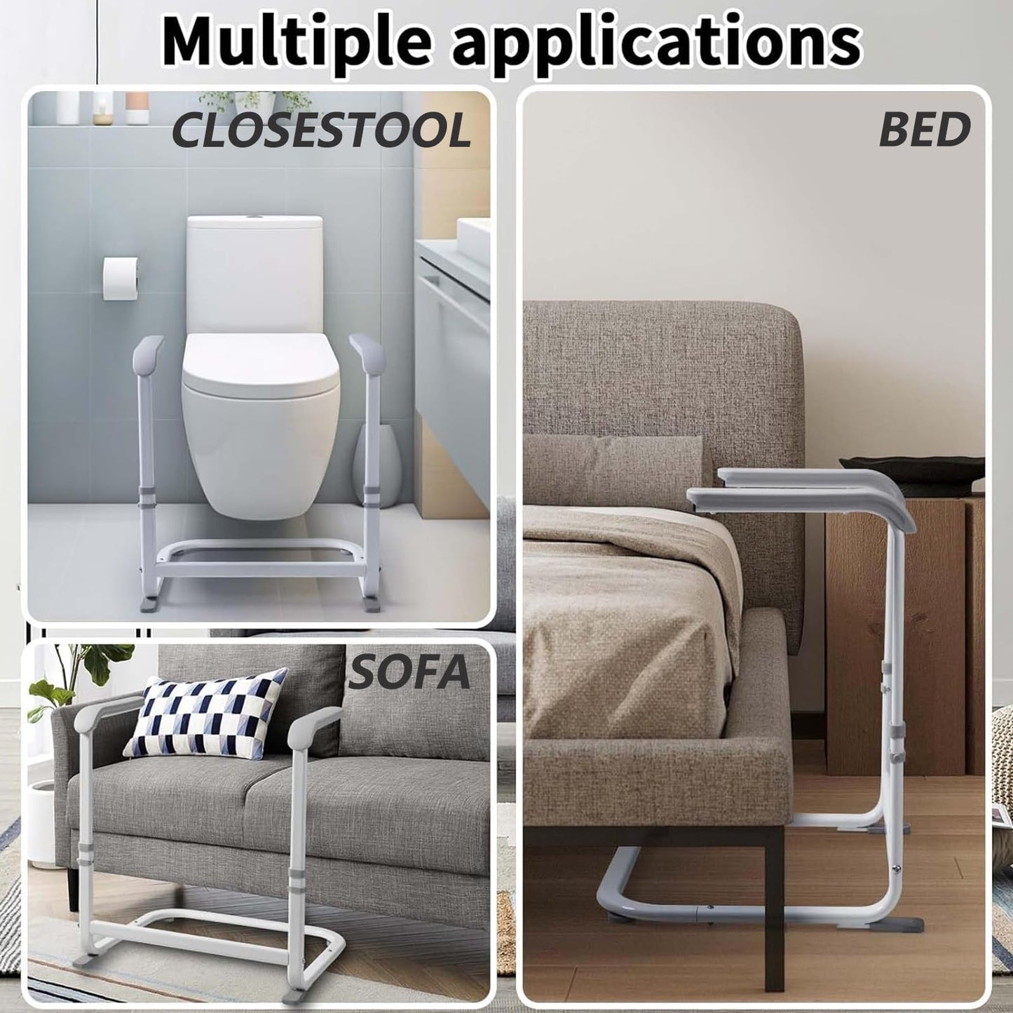 Adjustable Sofa armrest, Supporting and Assisting Independent Living, Suitable for the Elderly and Disabled, Safe and Slip Resistant-Heavy Duty 6-Speed Sofa armrest