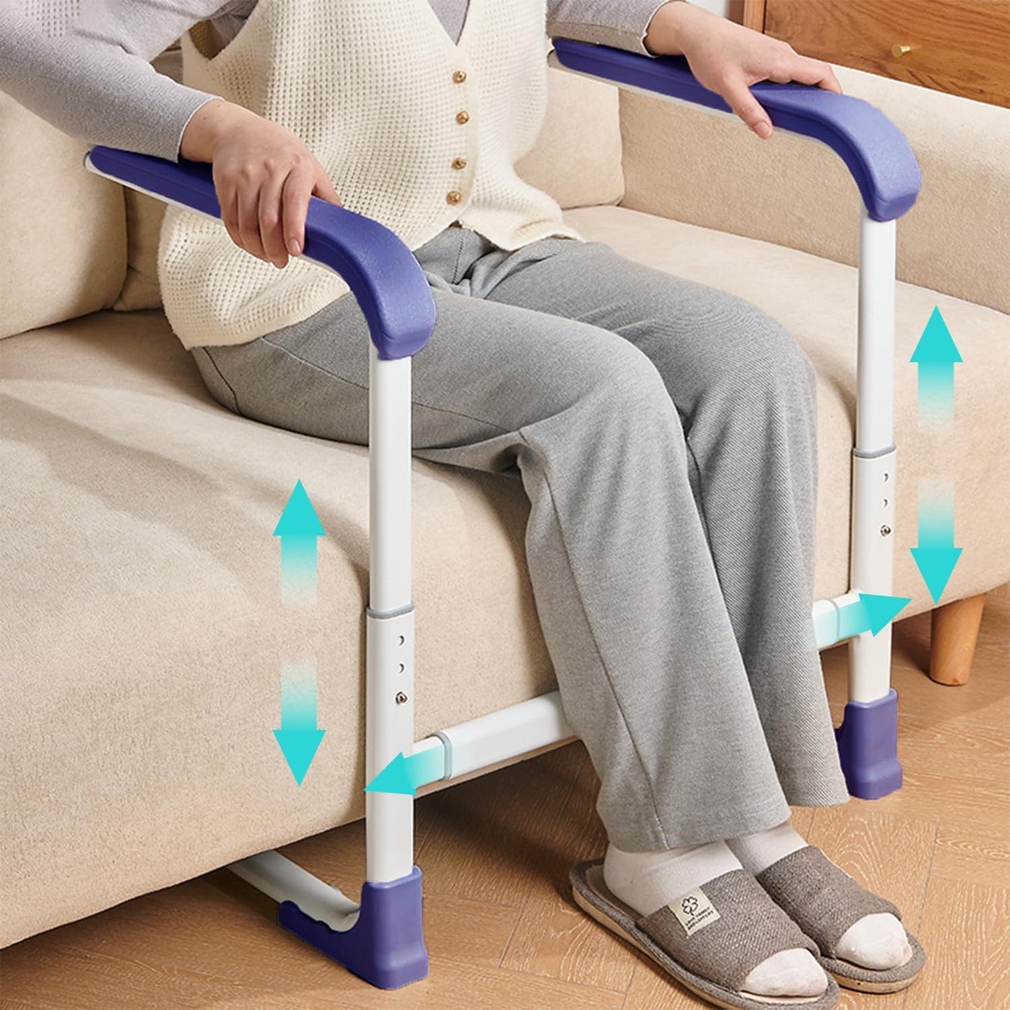 Glnnk Couch Stand Assist Aid for Elderly: Chair Lift Standing Assis Devices for Seniors Sit to Stand - Height & Width Adjustable Mobility Daily Living Aid Couch Cane Stand Up Assist