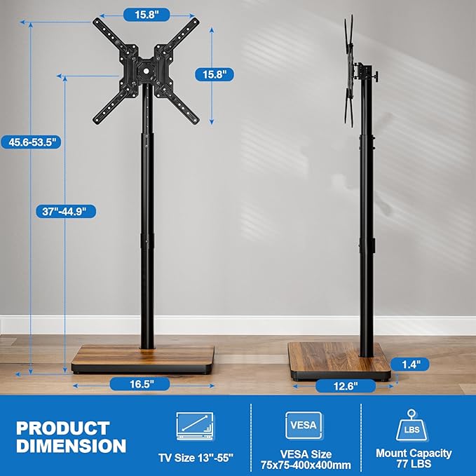 Swivel/Tilt Universal Floor TV Stand