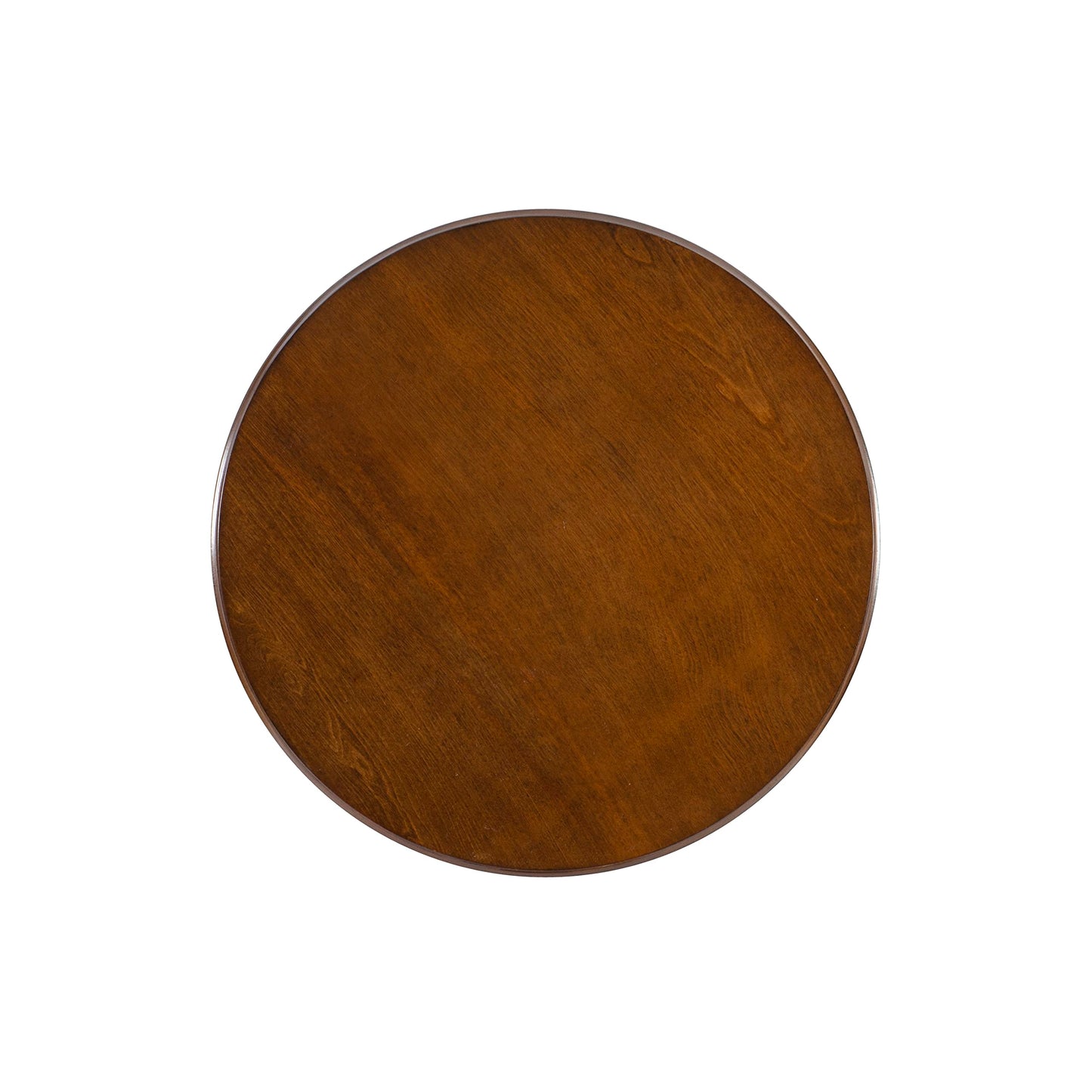 Powell Tarkin Round Hazelnut Turned Spindle Pedestal Side Accent Table