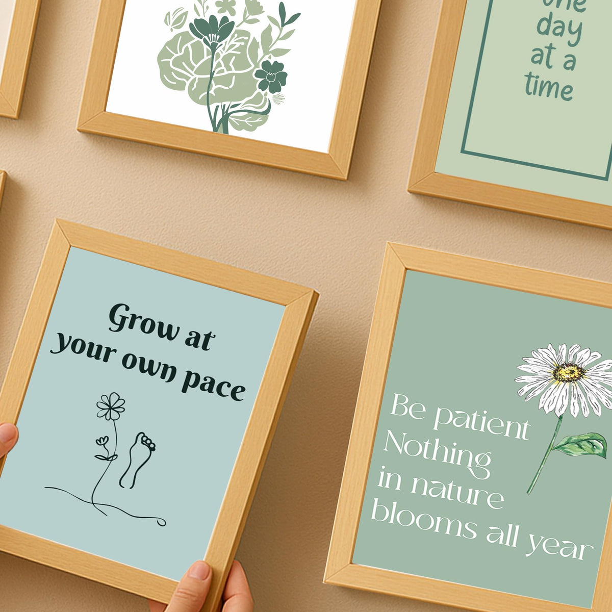 Sage Green Mental Health Posters, Mental Health Matters Poster, Therapy Office Decor (UNFRAMED)