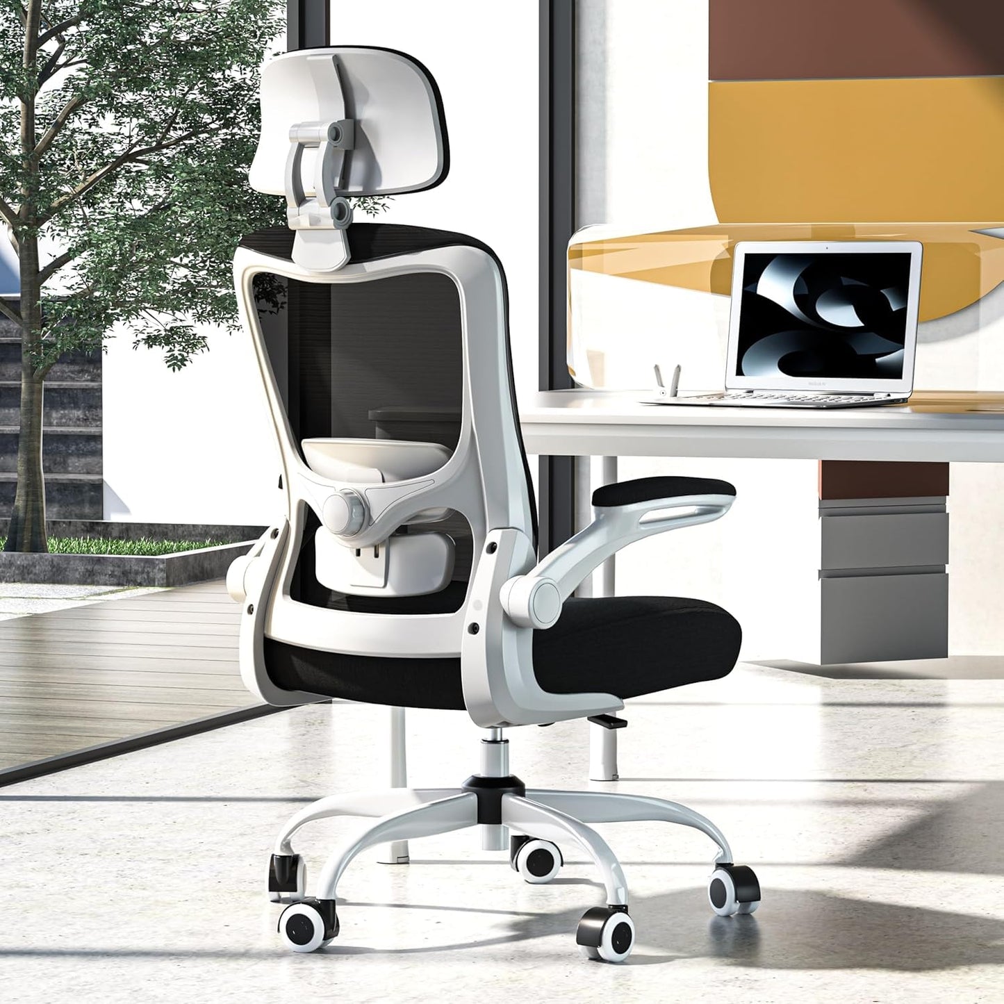 Ergonomic Office Chair for Long Hours, Full-Body Support, Relieve Neck & Back Pressure, 330LBS Capacity, Ideal for Home Office, Office & Study