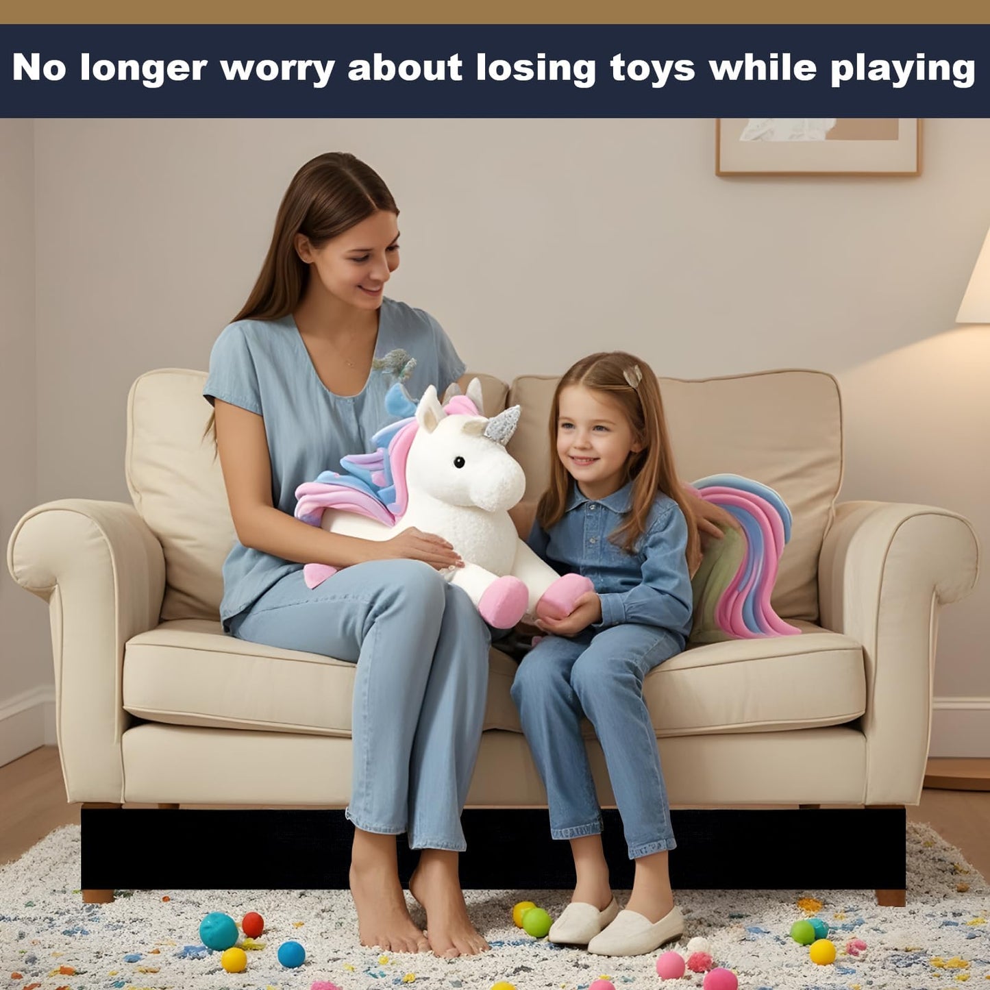 Sellmazon Under Couch Blocker for Kids and Pet Toys, 3 inch x 123inch, Toy Blocker for Bed and Furniture, Stop Toys Going Under Sofa