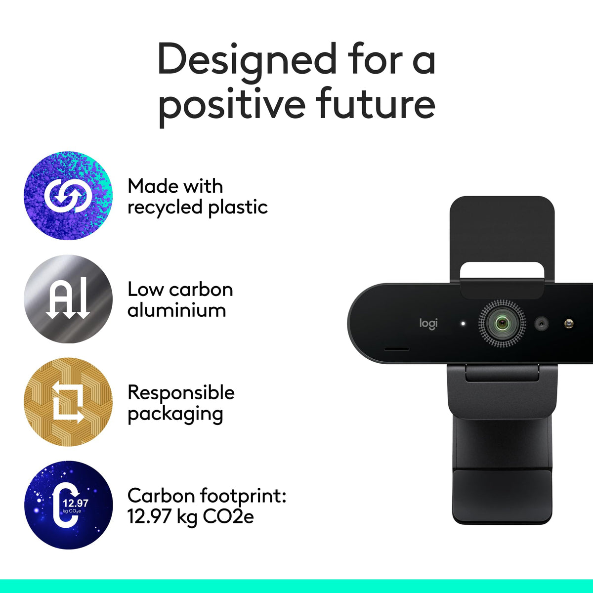 Logitech Brio 4K Webcam, Video Calling, Noise-Cancelling mic, HD Auto Light Correction, Wide Field of View, Windows Hello Works with Microsoft Teams, Zoom, Google Meet, PC/Mac/Laptop/MacBook/Tablet