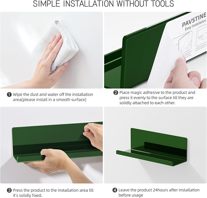 PAVSTINE Adhesive Floating Shelves