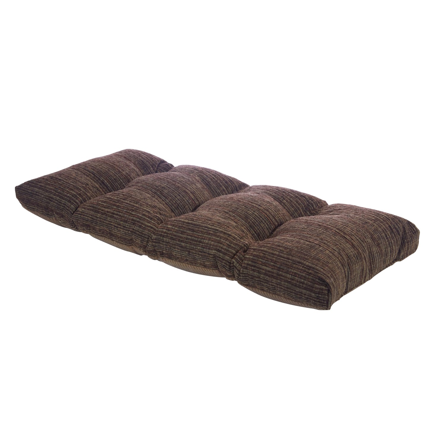 Klear Vu The Gripper Non-Slip Tufted Bench Cushion for Indoor Furniture, Assembled in USA, Entryway Storage, Bay Window, Corner Nook or Piano Seat, 33 Inches, Chenille Chocolate