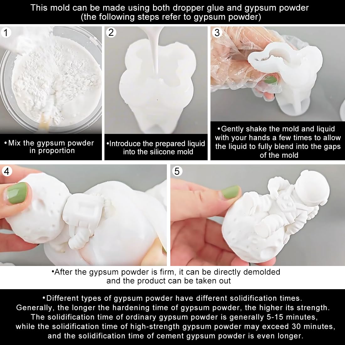 Space Planet Resin Molds Silicone,【8-piece Set】 Epoxy Resin Space Astronaut Silicone molds,3D Resin Spaceballs Molds, Small Rocket Silicone Model, Space Rabbit DIY Gift Sets for Teens (【Kit 4】)