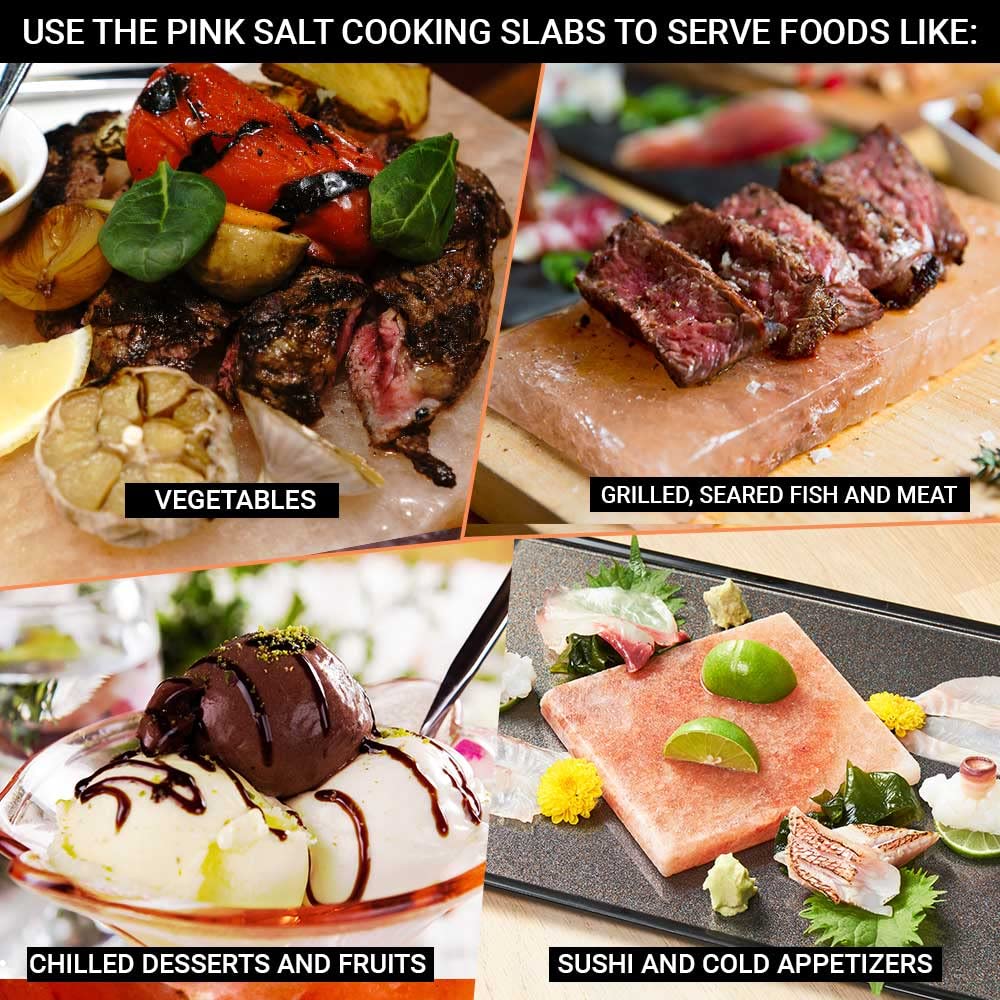 Pink Salt Crystal Accessories (Pink Salt Crystal Cooking Tray - 4 by 4 inch)