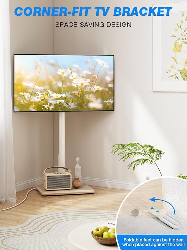 Rfiver Swivel Floor TV Stand